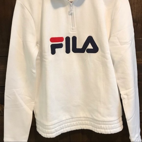 FILA- 1/4 Zip Pullover Logo Sweatshirt- NWT - Picture 6 of 10